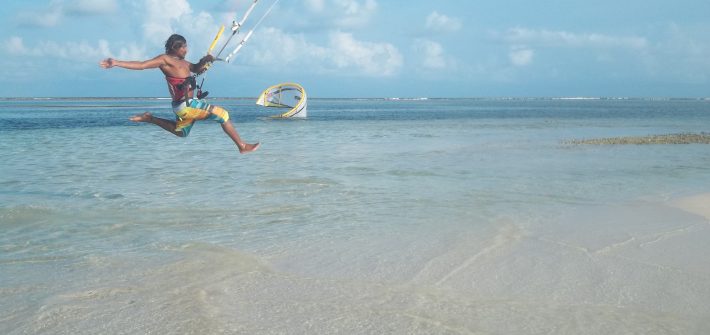 extreme sports kite sufing