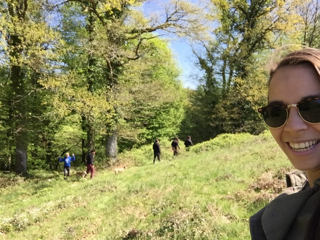 French Dordogne playing forrest