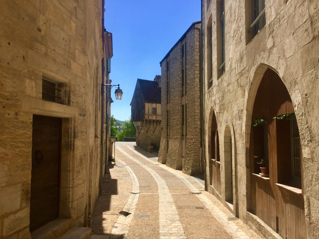 French Dordogne small town