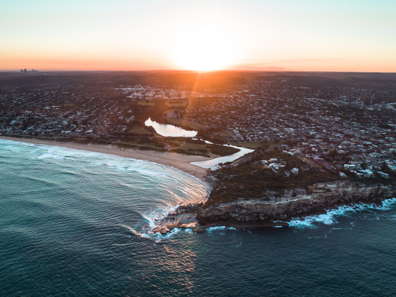 East Coast of Australia sundown East Coast of Australia sundown