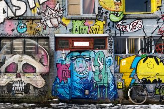 wall with graffits