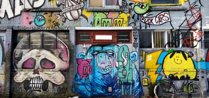 wall with graffits
